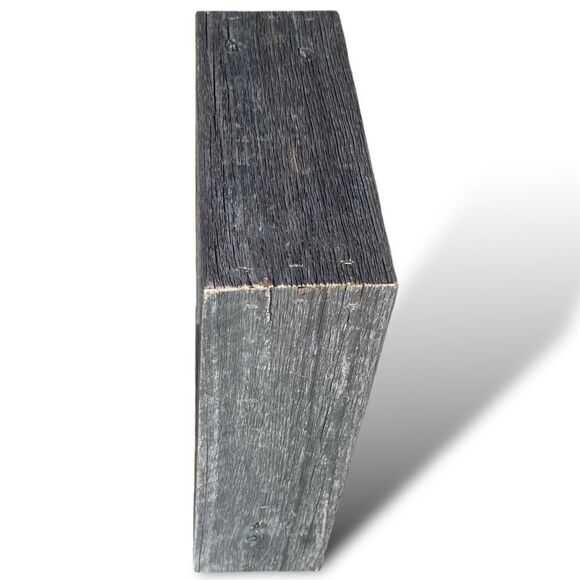 Rustic Reclaimed Wood Shadow Box Wall Hanging Hooks Black Background - Picture 10 of 16